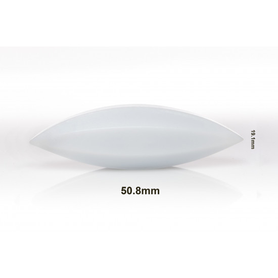 Bel-Art Spinbar Teflon Elliptical (Egg-Shaped) Magnetic Stirring Bar; 50.8 x 19.1mm, White