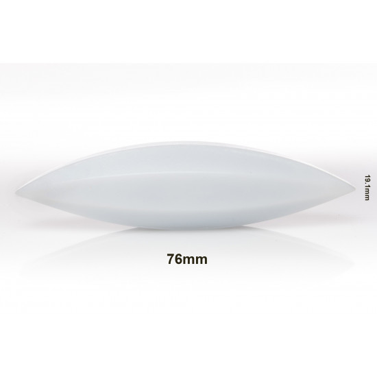 Bel-Art Spinbar Teflon Elliptical (Egg-Shaped) Magnetic Stirring Bar; 76 x 19.1mm, White