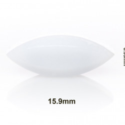 Bel-Art Spinbar Teflon Elliptical (Egg-Shaped) Magnetic Stirring Bar; 15.9 x 6.35mm, White