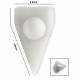 Bel-Art Spinvane Teflon Triangular Magnetic Stirring Bar; 5.6 x 9.6 x 4.8mm, Fits 1 ml Vials, White Bel-Art Spinvane Teflon Triangular Magnetic Stirring Bar; 5.6 x 9.6 x 4.8mm, Fits 1 ml Vials, White
