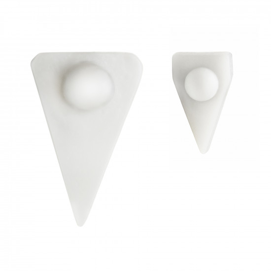 Bel-Art Spinvane Teflon Triangular Magnetic Stirring Bar; 5.6 x 9.6 x 4.8mm, Fits 1 ml Vials, White Bel-Art Spinvane Teflon Triangular Magnetic Stirring Bar; 5.6 x 9.6 x 4.8mm, Fits 1 ml Vials, White