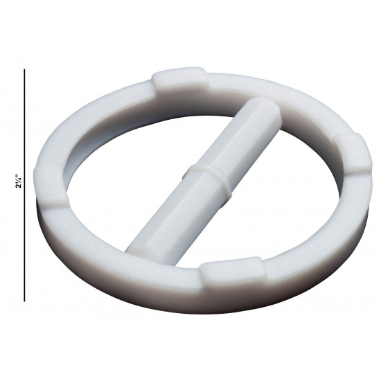 Bel-Art Spinring Teflon Magnetic Stirring Bar; 50.8 x 8mm, 57.2mm Ring O.D., White Bel-Art Spinring Teflon Magnetic Stirring Bar; 50.8 x 8mm, 57.2mm Ring O.D., White