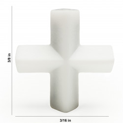 Bel-Art Spinplus Teflon Magnetic Stirring Bar; 9.5 x 4.7mm, White
