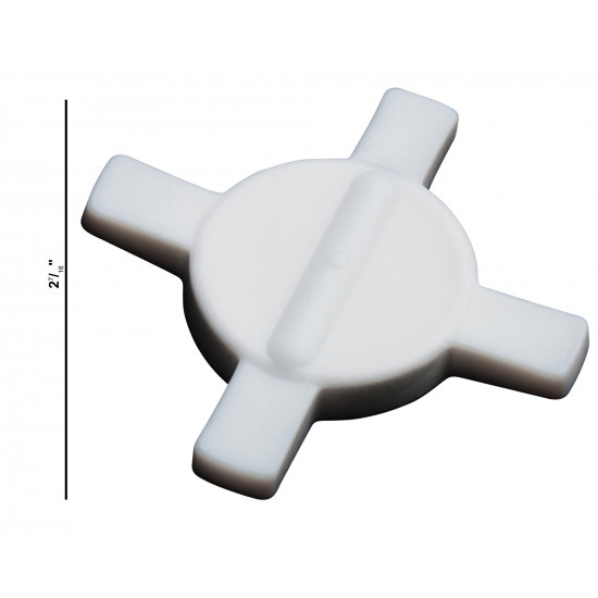 Bel-Art Spinstar Teflon Magnetic Stirring Bar; 62mm, fits 250ml Beakers, White Bel-Art Spinstar Teflon Magnetic Stirring Bar; 62mm, fits 250ml Beakers, White