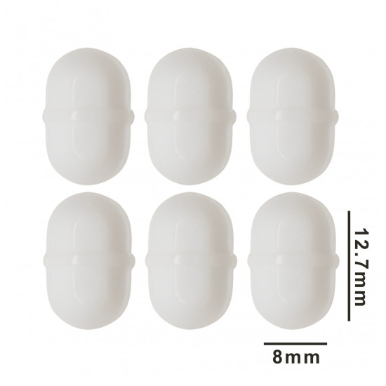 Bel-Art Spinpak Teflon Octagon Magnetic Stirring Bar; 12.7 x 8mm, White (Pack of 6) Bel-Art Spinpak Teflon Octagon Magnetic Stirring Bar; 12.7 x 8mm, White (Pack of 6)