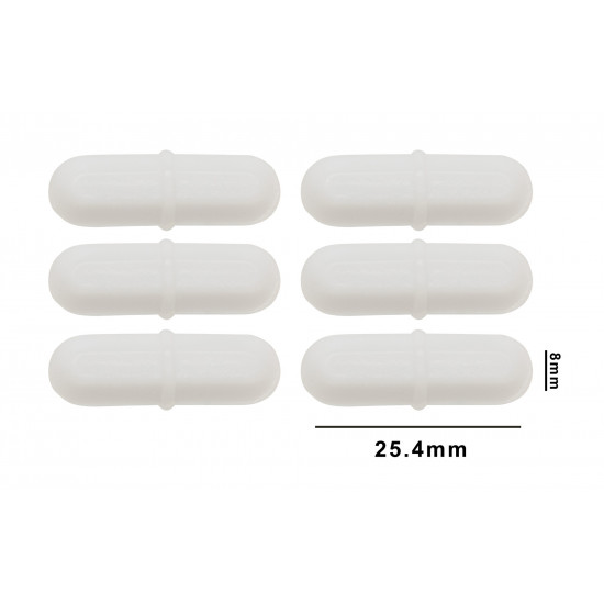 Bel-Art Spinpak Teflon Octagon Magnetic Stirring Bar; 25.4 x 8mm, White (Pack of 6) Bel-Art Spinpak Teflon Octagon Magnetic Stirring Bar; 25.4 x 8mm, White (Pack of 6)