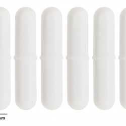 Bel-Art Spinpak Teflon Octagon Magnetic Stirring Bar; 38 x 8mm, White (Pack of 6)