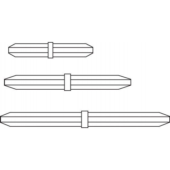 Bel-Art Spinpak Teflon Octagon Magnetic Stirring Bar Assortment (Pack of 6)