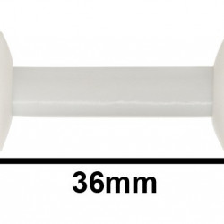 Bel-Art Circulus Teflon Magnetic Stirring Bar; 36mm Length, White