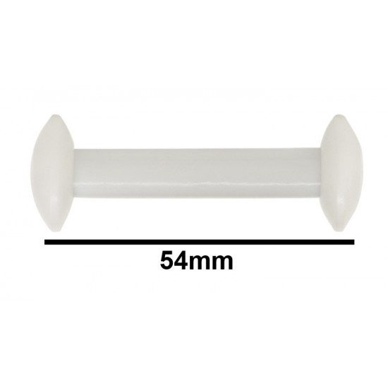 Bel-Art Circulus Teflon Magnetic Stirring Bar; 54mm Length, White 