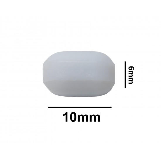 Bel-Art Spinbar Teflon Polygon Magnetic Stirring Bar; 10 x 6mm, White, without Pivot Ring Bel-Art Spinbar Teflon Polygon Magnetic Stirring Bar; 10 x 6mm, White, without Pivot Ring