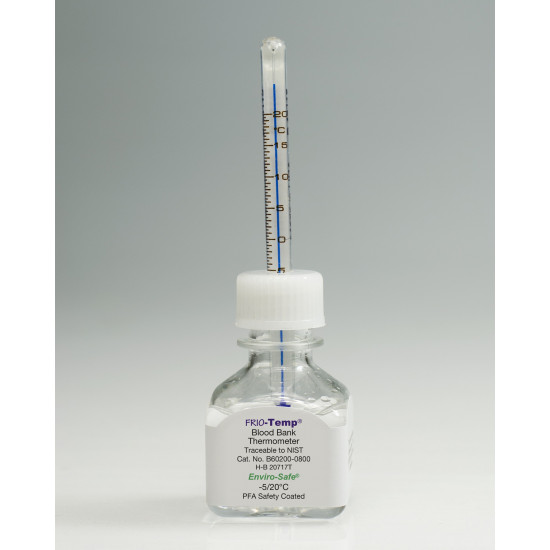Bel-Art H-B FRIO-Temp Blood Bank Verification Thermometer with Individual Calibration Report; -5 to 20C Bel-Art H-B FRIO-Temp Blood Bank Verification Thermometer with Individual Calibration Report; -5 to 20C