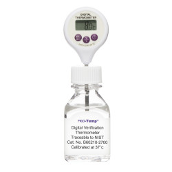 Bel-Art H-B Frio-Temp Calibrated Electronic Verification Lollipop Stem Thermometer; 0/70C (32/158F), 37C Incubator Calibration