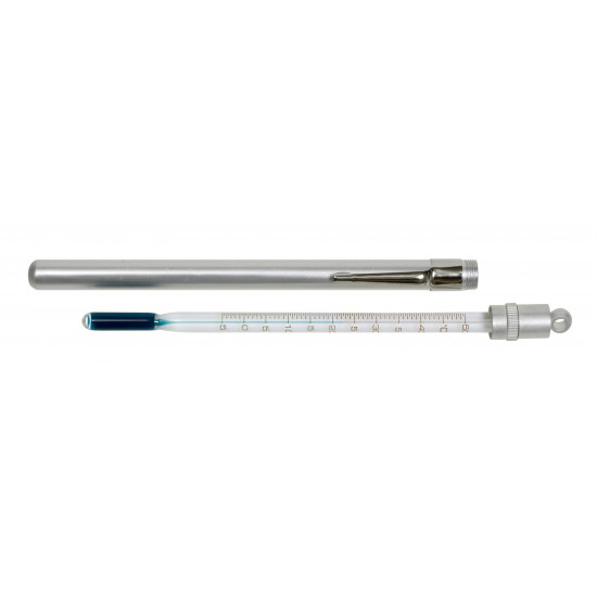 Bel-Art H-B Enviro-Safe Liquid-In-Glass Pocket Laboratory Thermometer; -5 to 50C, Closed Metal Case, Environmentally Friendly Bel-Art H-B Enviro-Safe Liquid-In-Glass Pocket Laboratory Thermometer; -5 to 50C, Closed Metal Case, Environmentally Friendly