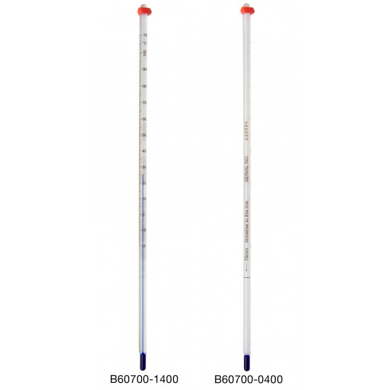 Bel-Art H-B DURAC Plus General Purpose Liquid-In-Glass Laboratory Thermometer; -40 to 120F, Total Immersion, Organic Liquid Fill Bel-Art H-B DURAC Plus General Purpose Liquid-In-Glass Laboratory Thermometer; -40 to 120F, Total Immersion, Organic Liquid Fill