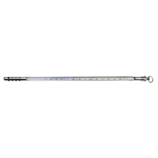 Bel-Art H-B DURAC Plus Armored Liquid-In-Glass Laboratory Thermometer; -20 to 150C, 76mm Immersion, Organic Liquid Fill