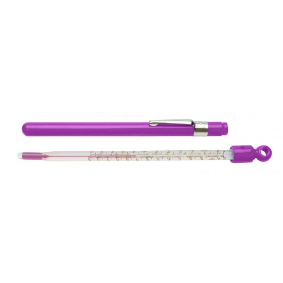 Bel-Art H-B DURAC Plus Pocket Liquid-In-Glass Laboratory Thermometer; -10 to 110C (0 to 220F), Closed Plastic Case, Organic Liquid Fill Bel-Art H-B DURAC Plus Pocket Liquid-In-Glass Laboratory Thermometer; -10 to 110C (0 to 220F), Closed Plastic Case, Organic Liquid Fill