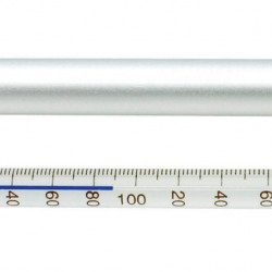 Bel-Art H-B DURAC Plus Pocket Liquid-In-Glass Laboratory Thermometer; 0 to 220F, Closed Metal Case, Organic Liquid Fill
