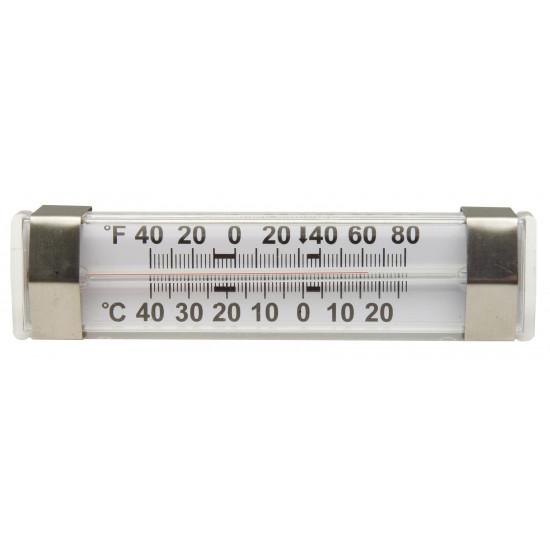 Bel-Art H-B DURAC Liquid-In-Glass Refrigerator/Freezer Thermometer; -40 to 27C (-40 to 80F), Steel Case