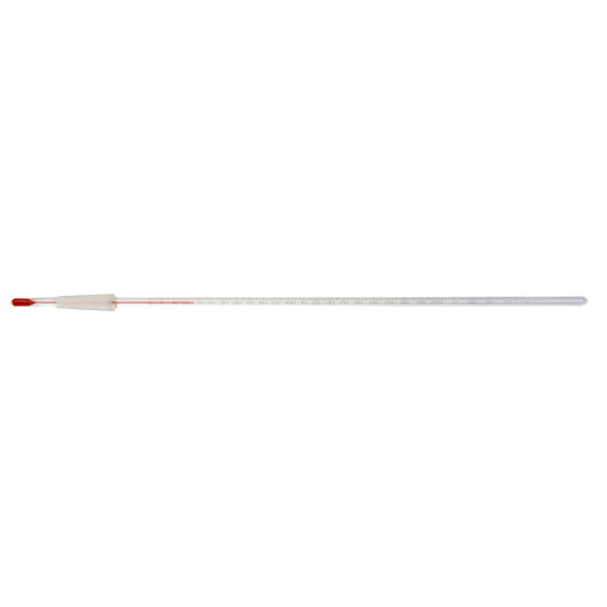 Bel-Art H-B DURAC 10/30 Ground Joint Liquid-In-Glass Thermometer; -10 to 250C, 75mm Immersion, Organic Liquid Fill