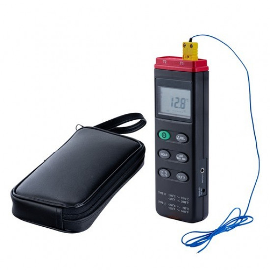 Bel-Art H-B DURAC Calibrated Thermocouple Thermometers; -200/1370°C (-328/2498°F), 2 Probe (K/J) Bel-Art H-B DURAC Calibrated Thermocouple Thermometers; -200/1370°C (-328/2498°F), 2 Probe (K/J)