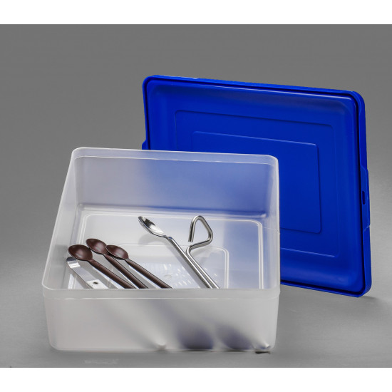 Bel-Art Multipurpose Polypropylene Tray with Snap-On Lid; 8 x 10¾ x 3 in. Bel-Art Multipurpose Polypropylene Tray with Snap-On Lid; 8 x 10¾ x 3 in.