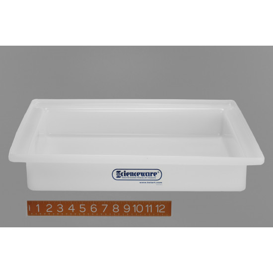 Bel-Art General Purpose Polyethylene Tray without Faucet; 16 x 20 x 3 in.