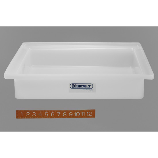 Bel-Art General Purpose Polyethylene Tray without Faucet; 18 x 22 x 4 in.