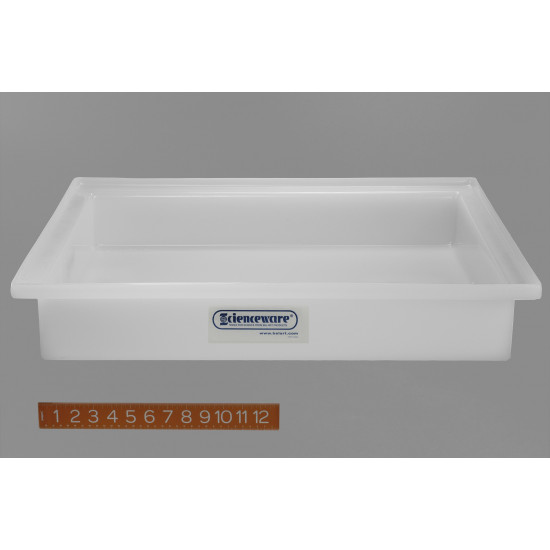 Bel-Art General Purpose Polyethylene Tray without Faucet; 21½ x 25½ x 4 in.