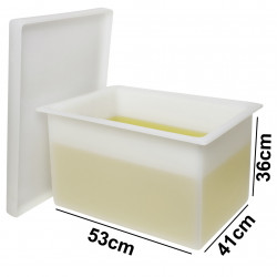 Bel-Art Heavy Duty Polyethylene Rectangular Tank with Top Flanges, without Faucet; 21 x 16 x 14 in.