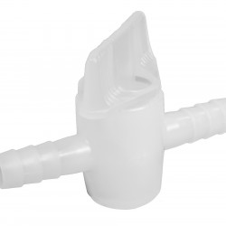 Bel-Art 2-Piece Stopcock for ⅜ in. Tubing; Polyethylene