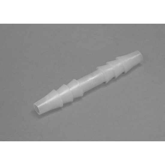 Bel-Art Straight Tubing Connectors for ³⁄₁₆ in. Tubing; Polypropylene (Pack of 12)