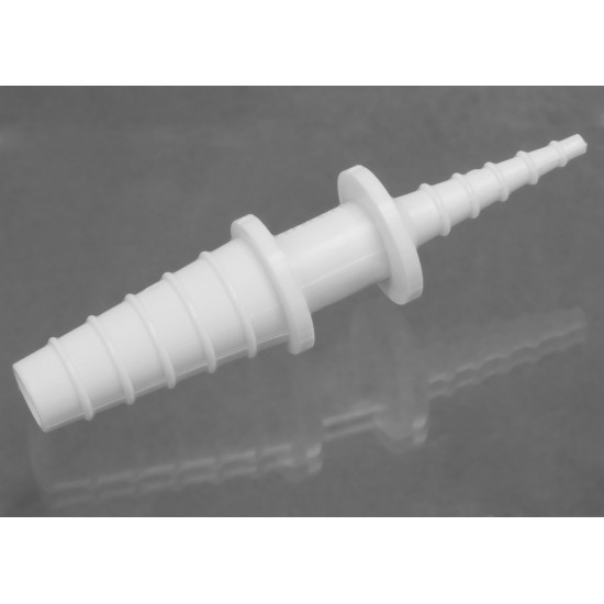 Bel-Art Stepped Tubing Connectors for ³⁄₁₆ in. to ½ in. Tubing; Polypropylene (Pack of 12)