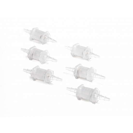 Bel-Art Check Valves; ⅛ to ¼ in. Tapered End Diameter, Polypropylene (Pack of 6) Bel-Art Check Valves; ⅛ to ¼ in. Tapered End Diameter, Polypropylene (Pack of 6)
