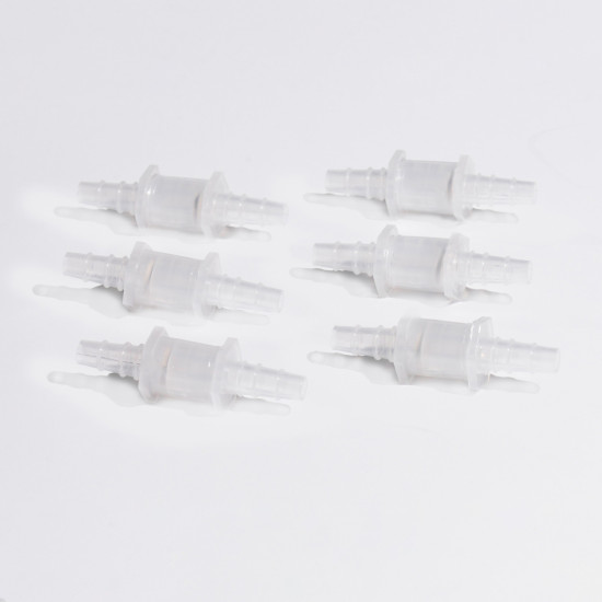 Bel-Art Check Valves; ¼ to ⅜ in. Tapered End Diameter, Polypropylene (Pack of 6) Bel-Art Check Valves; ¼ to ⅜ in. Tapered End Diameter, Polypropylene (Pack of 6)