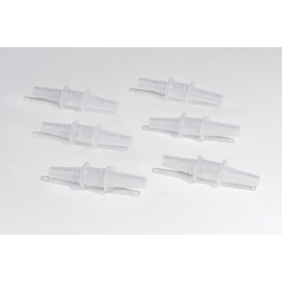Bel-Art Check Valves; ⅜ to ½ in. Tapered End Diameter, Polypropylene (Pack of 6) Bel-Art Check Valves; ⅜ to ½ in. Tapered End Diameter, Polypropylene (Pack of 6)