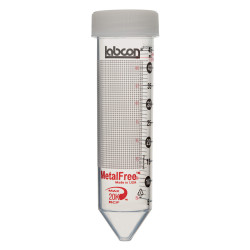 Labcon 50 mL MetalFree® Centrifuge Tubes with Flat Caps, 50 per Bag, Sterile (50pcs x 10 packs)