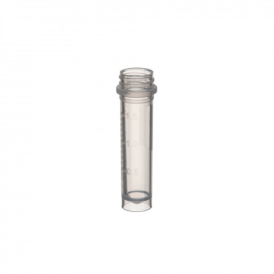 Labcon SuperClear® 2.0 mL Freestanding Screw Cap Microcentrifuge Tubes with Caps, Sterile (500pcs x 10 packs)