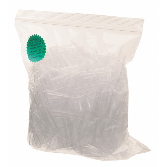 Labcon Eclipse™ FlexTop™ 1250 uL Extended Length Pipet Tips with UltraFine™ points, in Resealable Bags (1000pcs x10 packs)