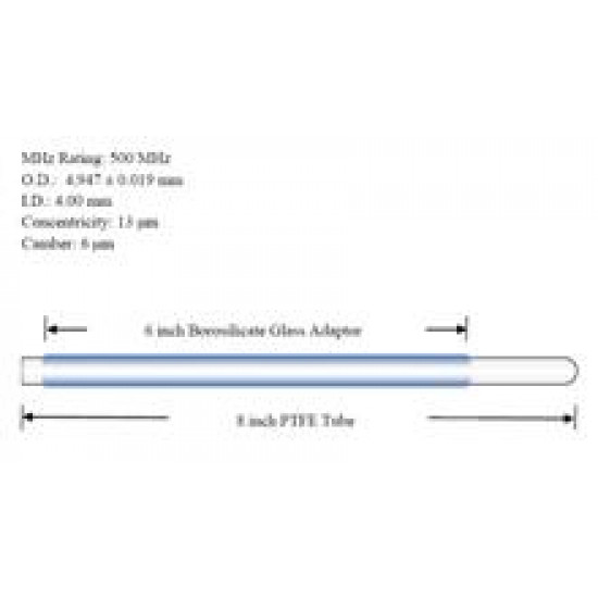 Wilmad PTFE TUBE+5MM GLASS ADAPTER,8"L, BOTH ENDS OPEN Wilmad PTFE TUBE+5MM GLASS ADAPTER,8"L, BOTH ENDS OPEN