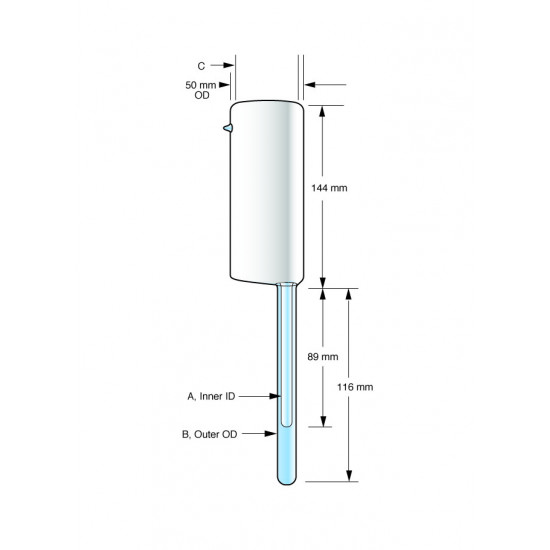 Wilmad OFFSET NITROGEN DEWAR FLASK,DWG.SK-2603,13MM